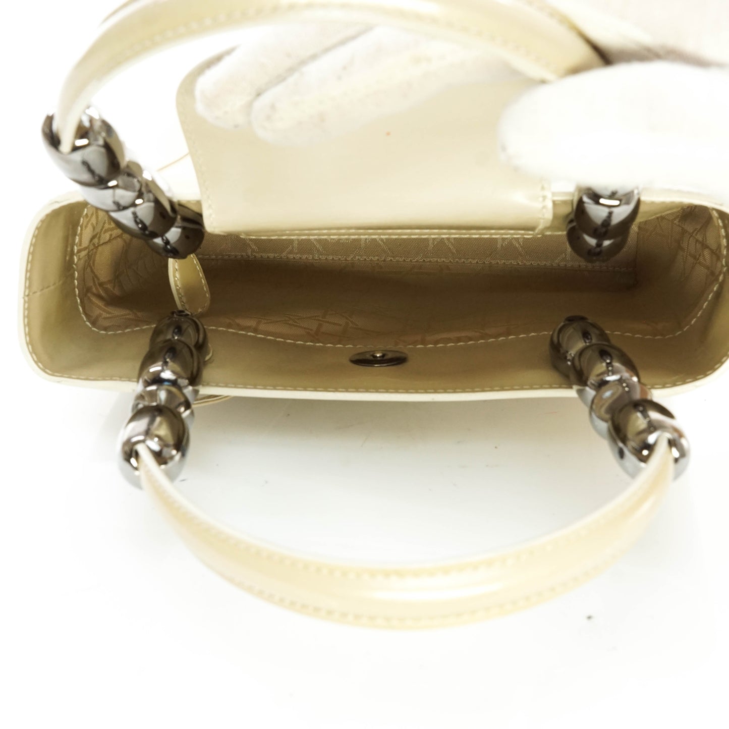 Christian Dior Hand Bag Enamel