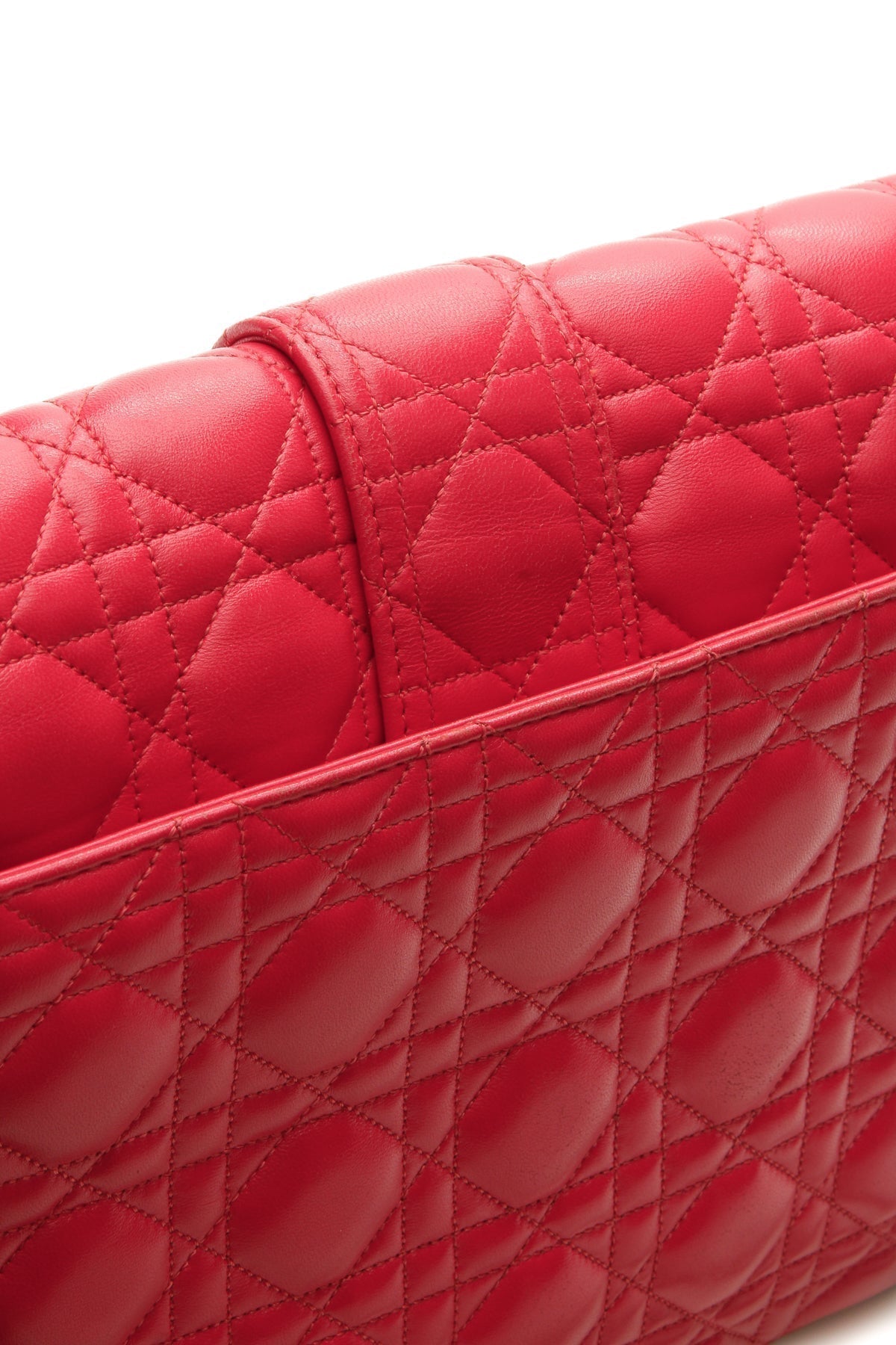 Cannage Miss Dior Large Flap Bag - Dark Pink