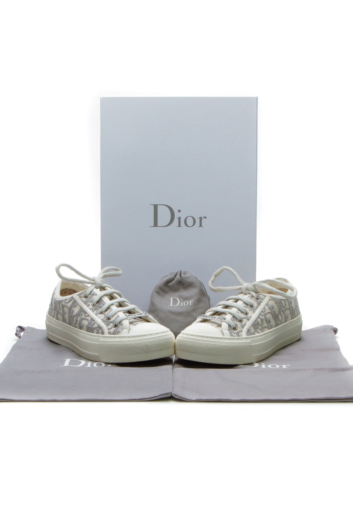 Walk 'N' Dior Sneakers - Gray Stone Size 35