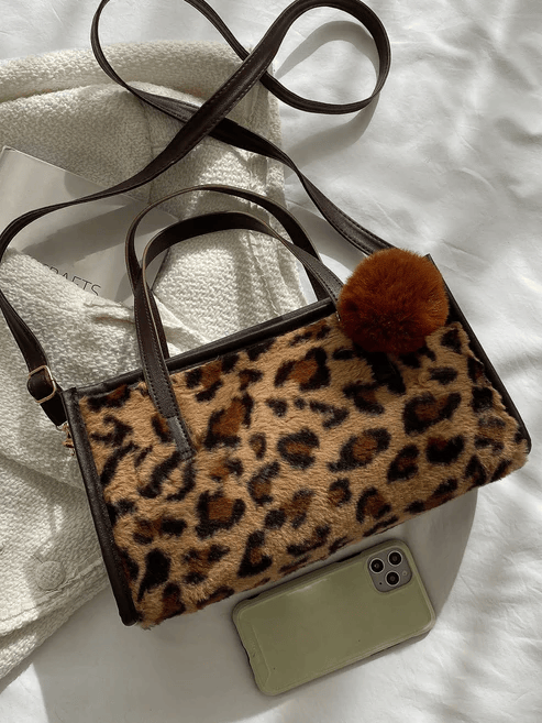 Classic Brown Structured Top-Handle Bag