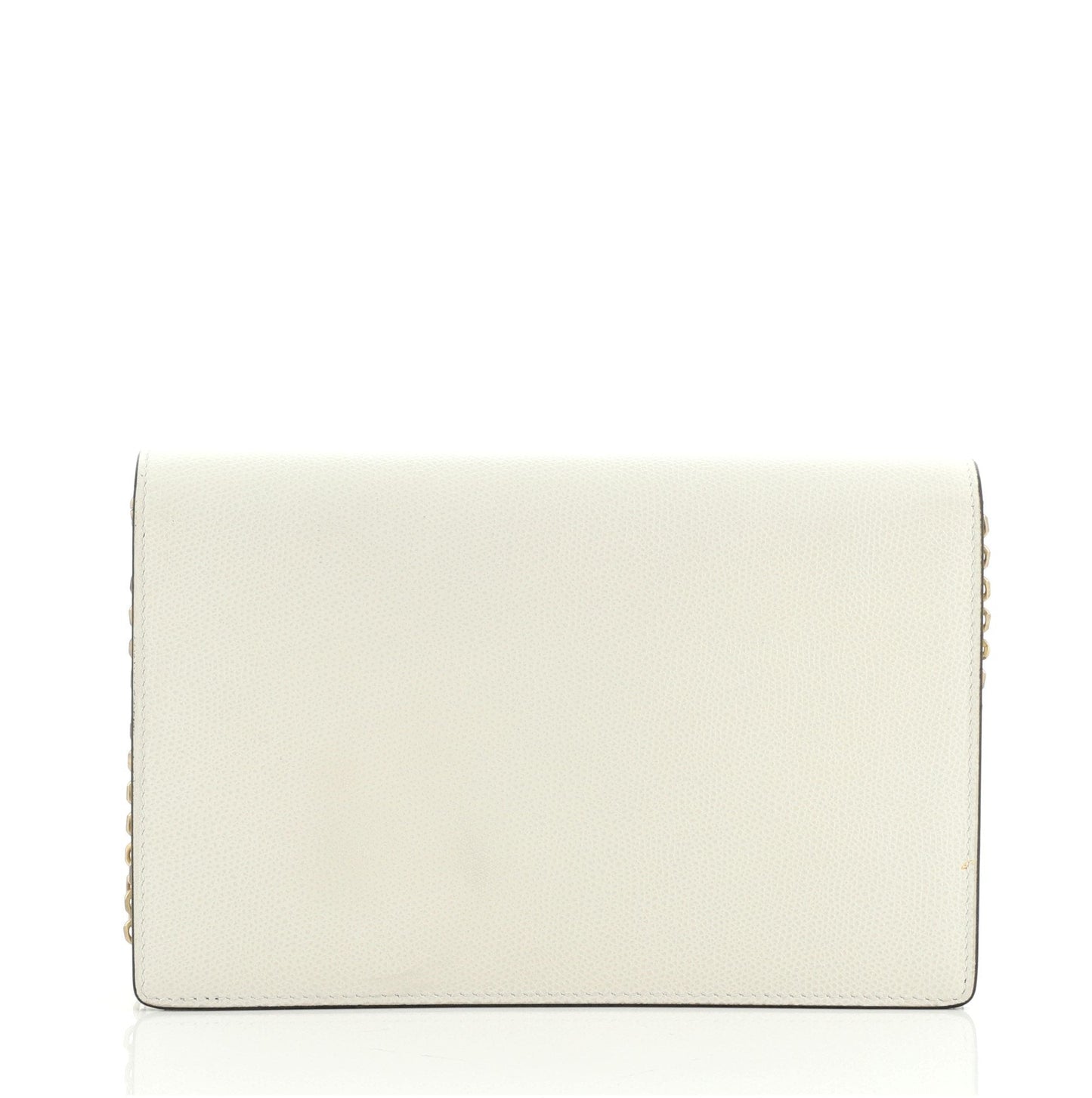 Saddle Chain Clutch Leather