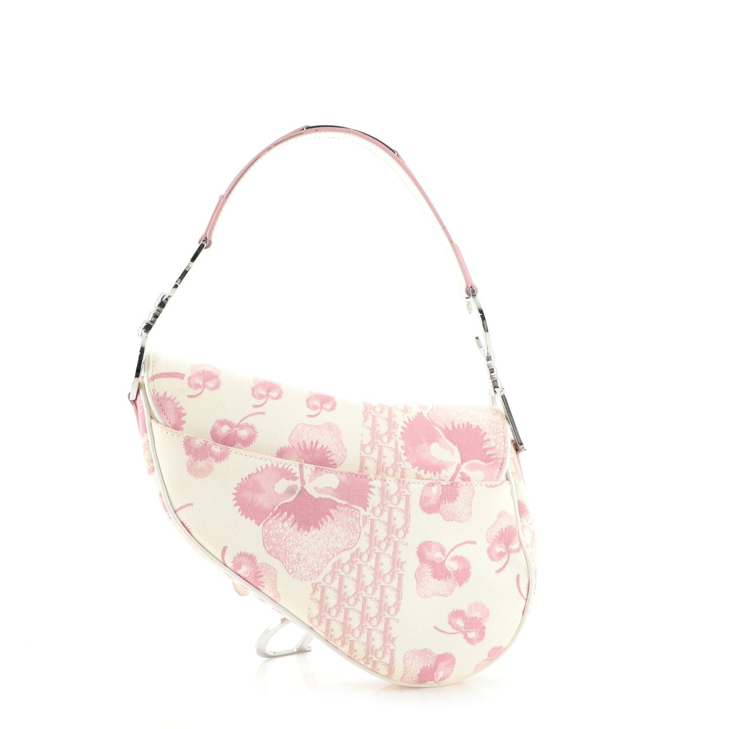 Vintage Saddle Bag Printed Canvas Medium