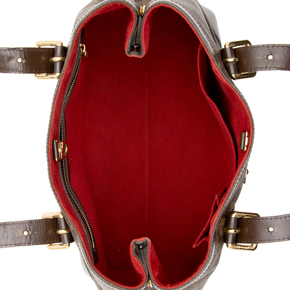 Louis Vuitton Damier Ebene Hampstead MM Tote (SHF-16598)