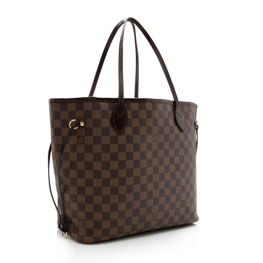 Louis Vuitton Damier Ebene Neverfull MM Tote (SHF-17773)