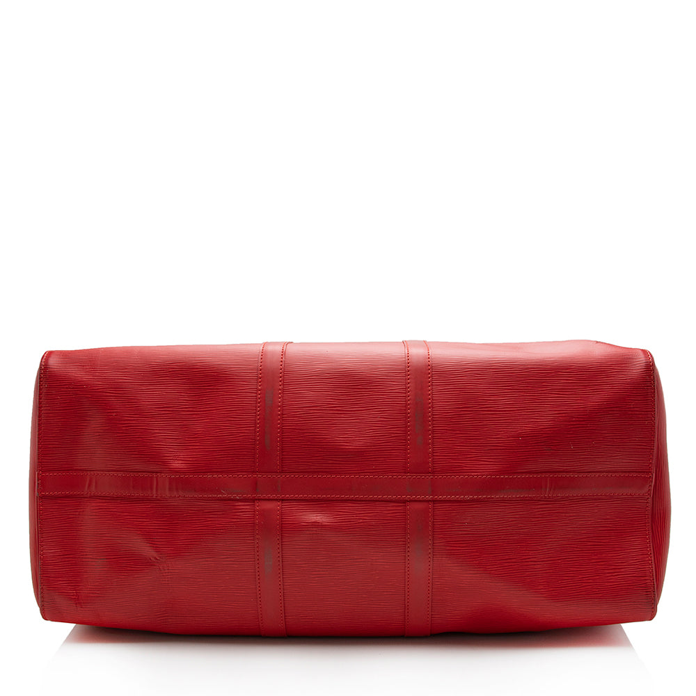 Louis Vuitton Epi Leather Keepall 55 Duffel Bag (SHF-16746)