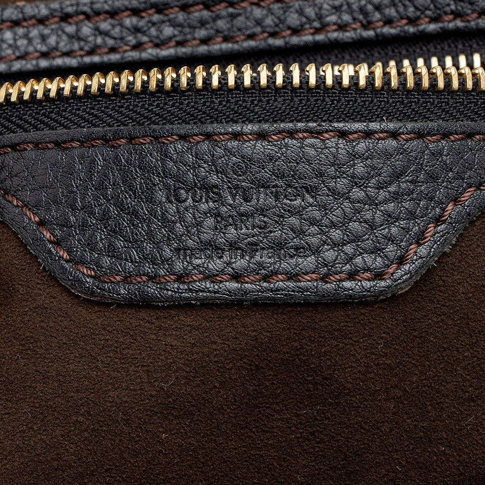 Louis Vuitton Mahina Leather L Hobo (SHF-17445)