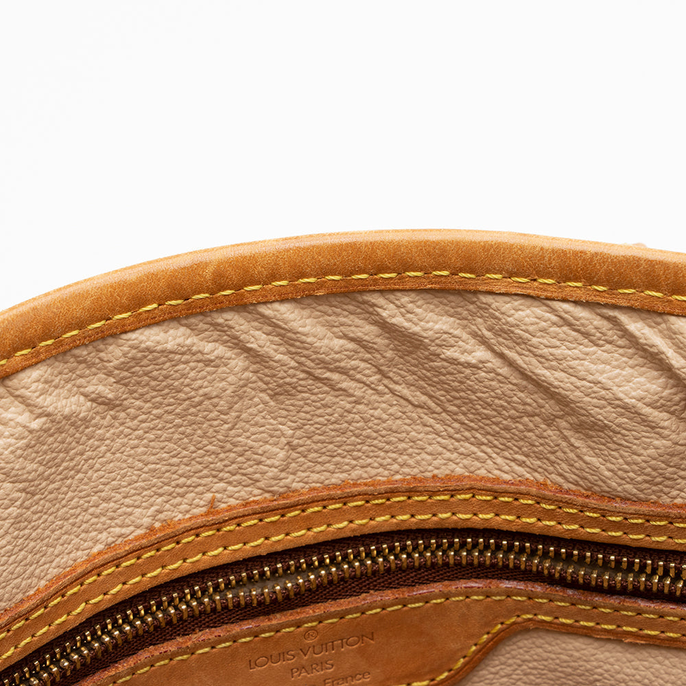 Louis Vuitton Vintage Monogram Canvas Petit Bucket Tote (SHF-16436)