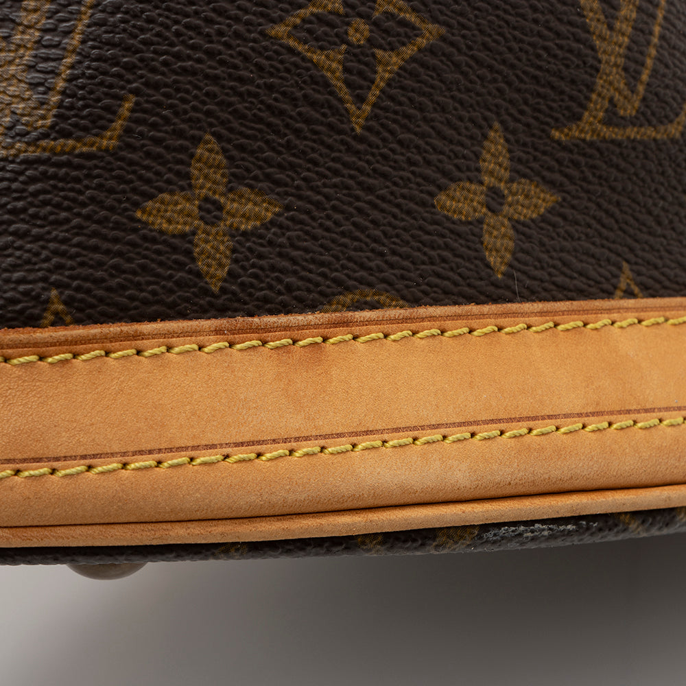 Louis Vuitton Vintage Monogram Canvas Petit Bucket Tote (SHF-16436)