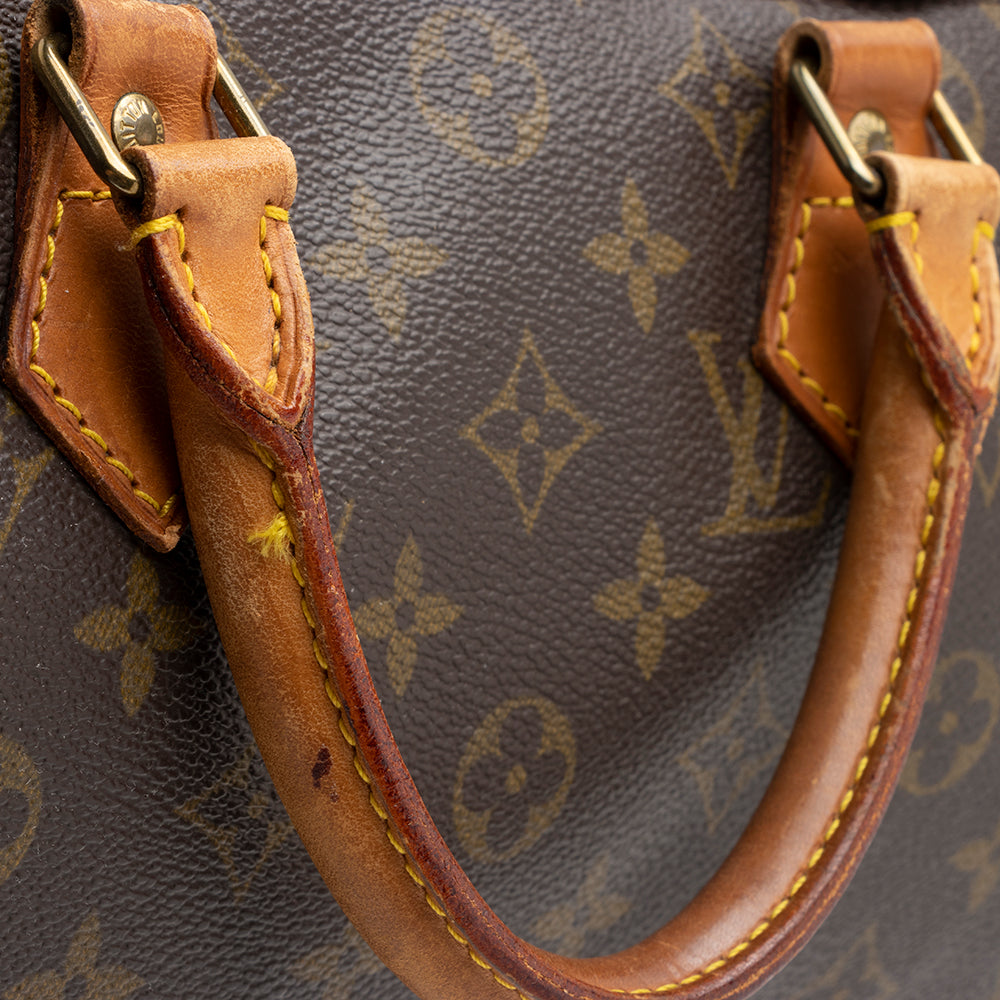Louis Vuitton Vintage Monogram Canvas Speedy 30 Satchel (SHF-16524)