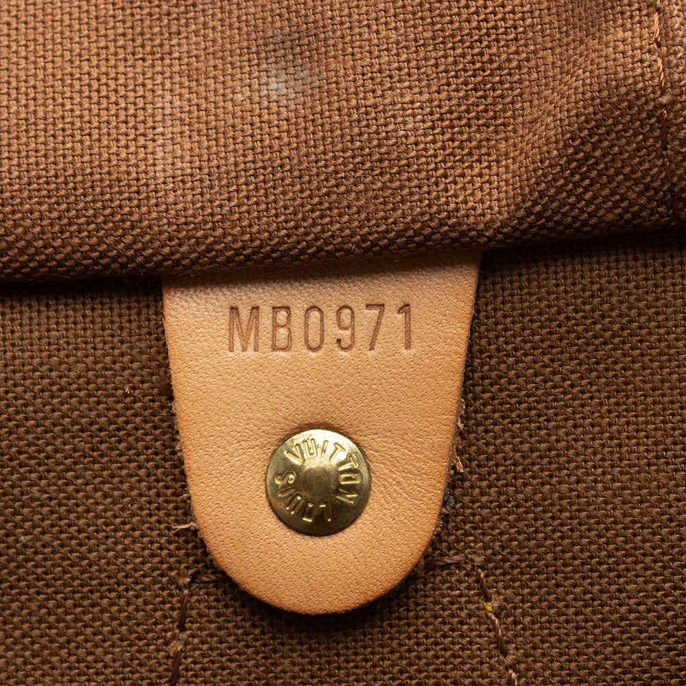 Louis Vuitton Vintage Monogram Canvas Speedy 35 Satchel (SHF-16728)