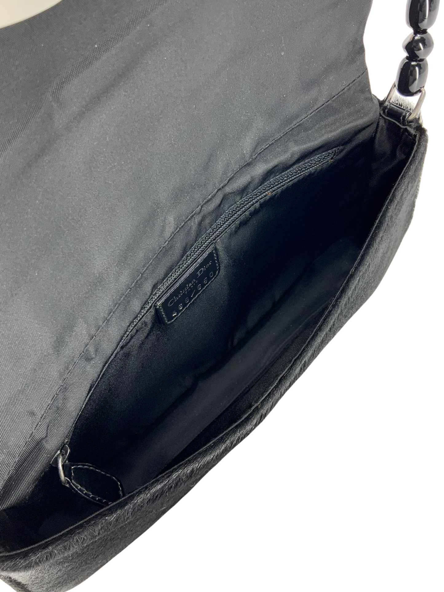 Christian Dior Beaded Calf Hair Malice Bag