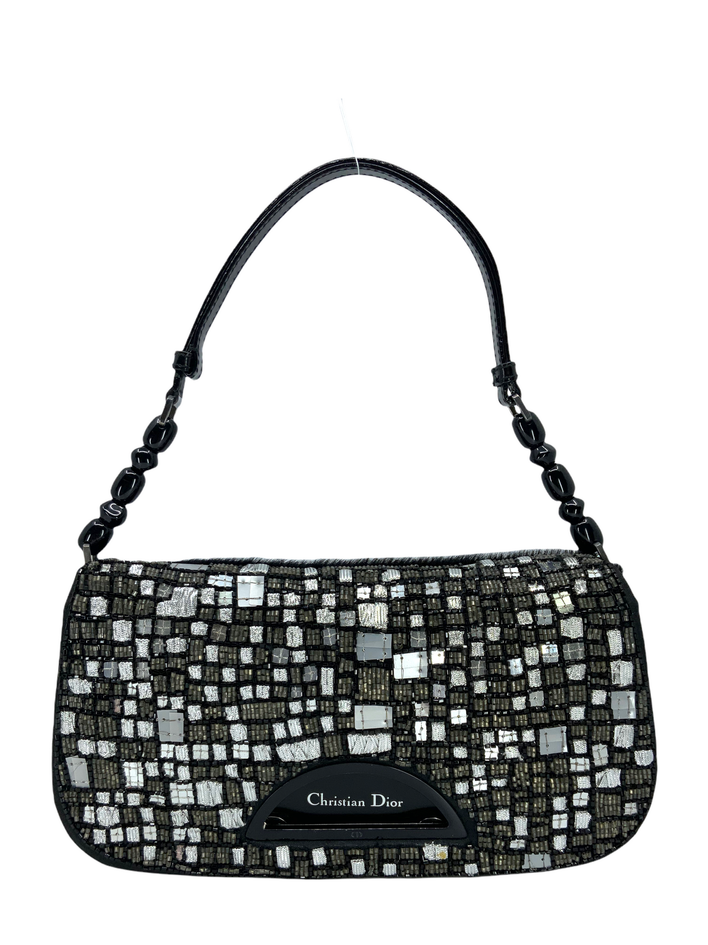Christian Dior Beaded Calf Hair Malice Bag