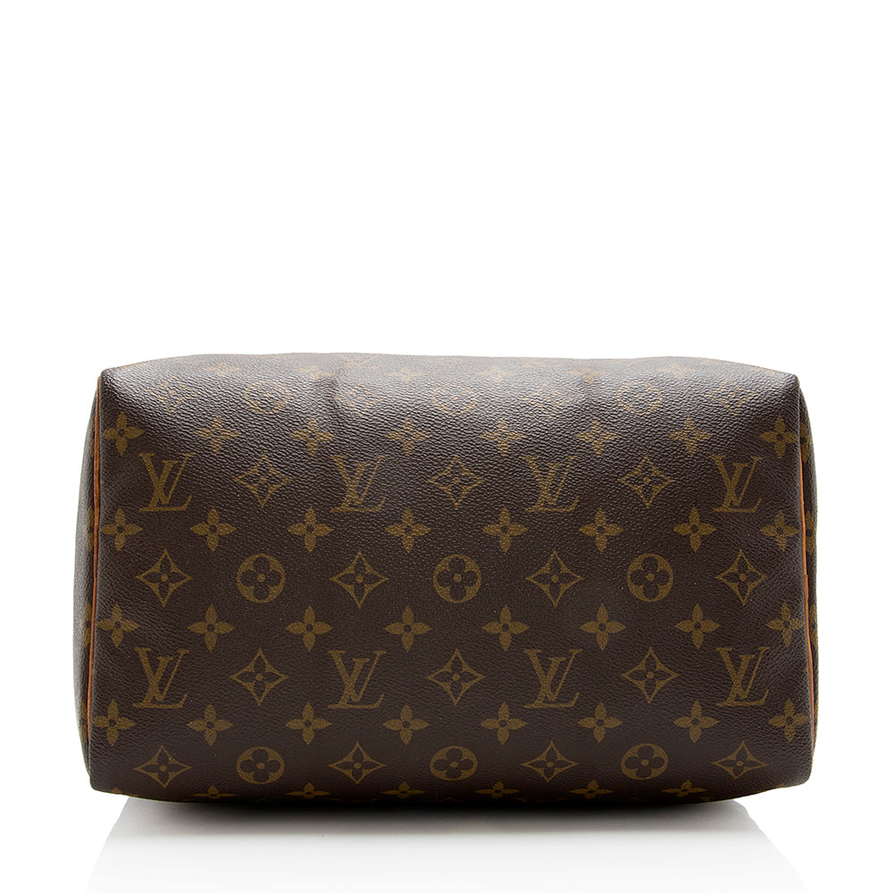 Louis Vuitton Vintage Monogram Canvas Speedy 30 Satchel (SHF-17823)