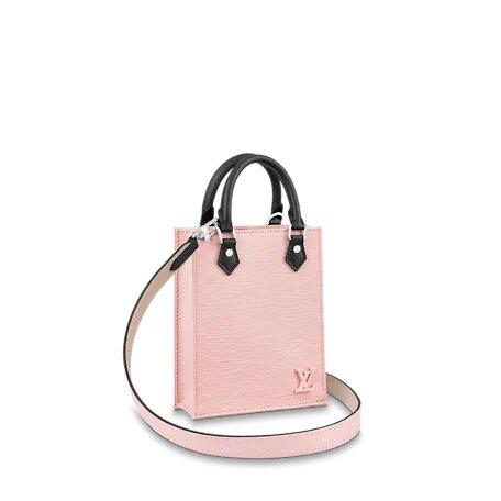 Louis Vuitton PETIT SAC PLAT Bag Rose Ballerine Pink