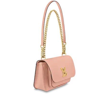 Louis Vuitton LOCKME CHAIN PM Bag Rose des Sables Pink