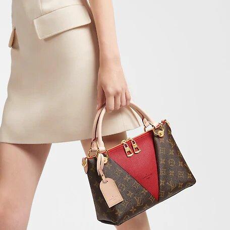 Louis Vuitton V TOTE BB Cerise Red