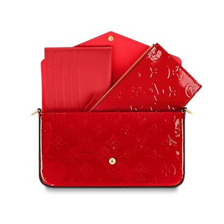Louis Vuitton FÉLICIE POCHETTE Cerise Red
