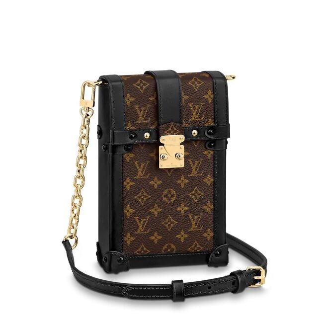 Louis Vuitton VERTICAL TRUNK POCHETTE black