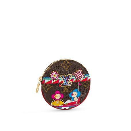 Louis Vuitton ROUND COIN PURSE Rouge Coquelicot Red