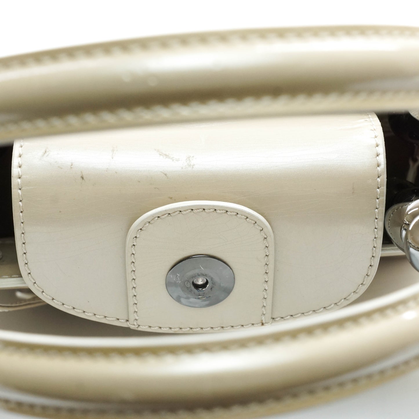 Christian Dior Hand Bag Enamel