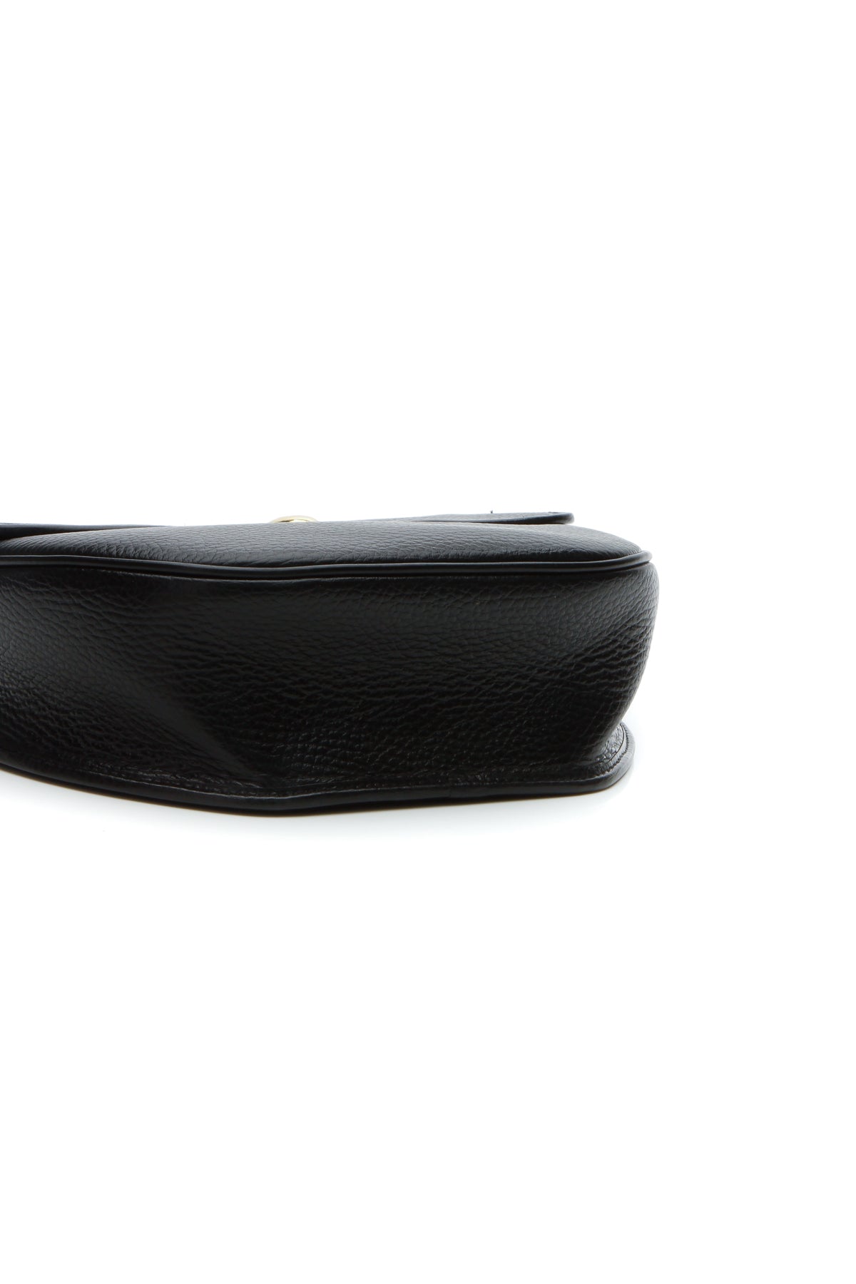 Vintage Flap Crossbody Bag - Black