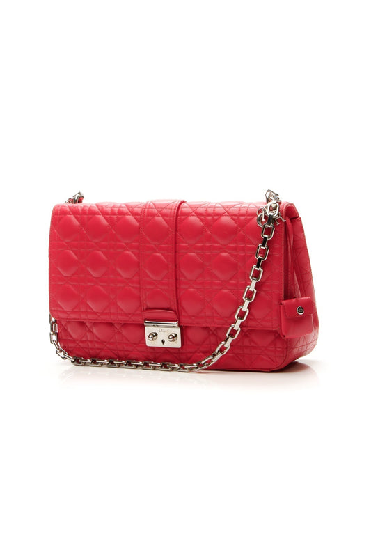 Cannage Miss Dior Large Flap Bag - Dark Pink
