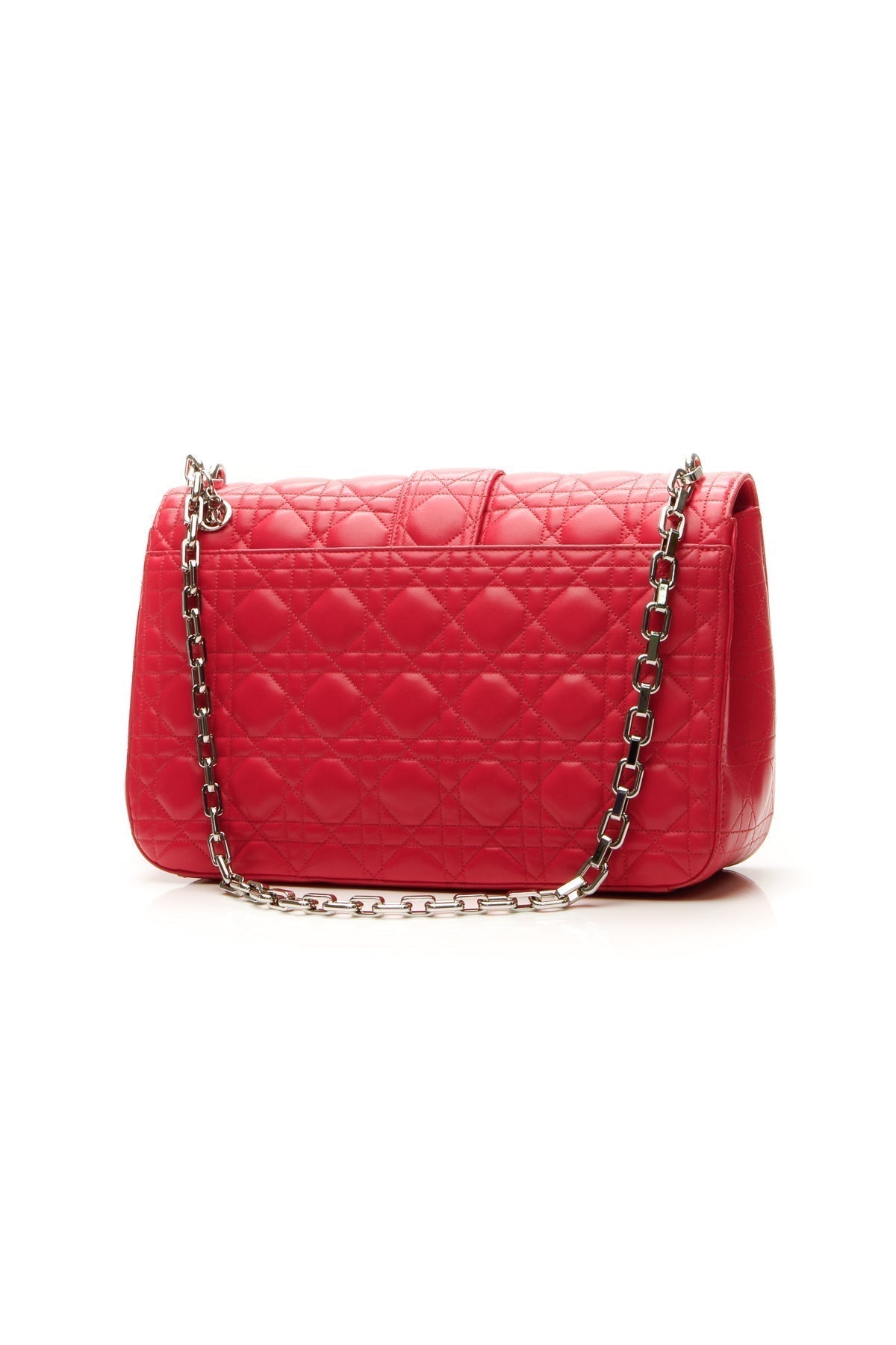 Cannage Miss Dior Large Flap Bag - Dark Pink