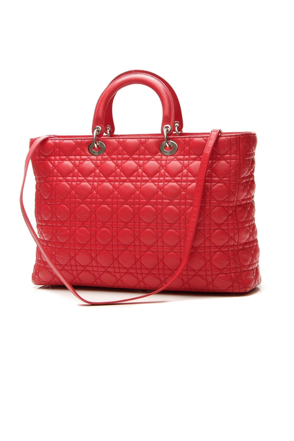 Cannage XL Lady Dior Bag - Red