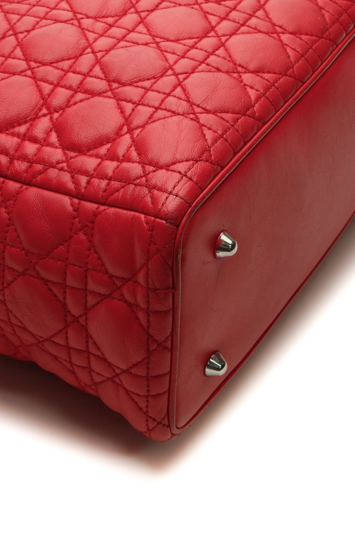 Cannage XL Lady Dior Bag - Red