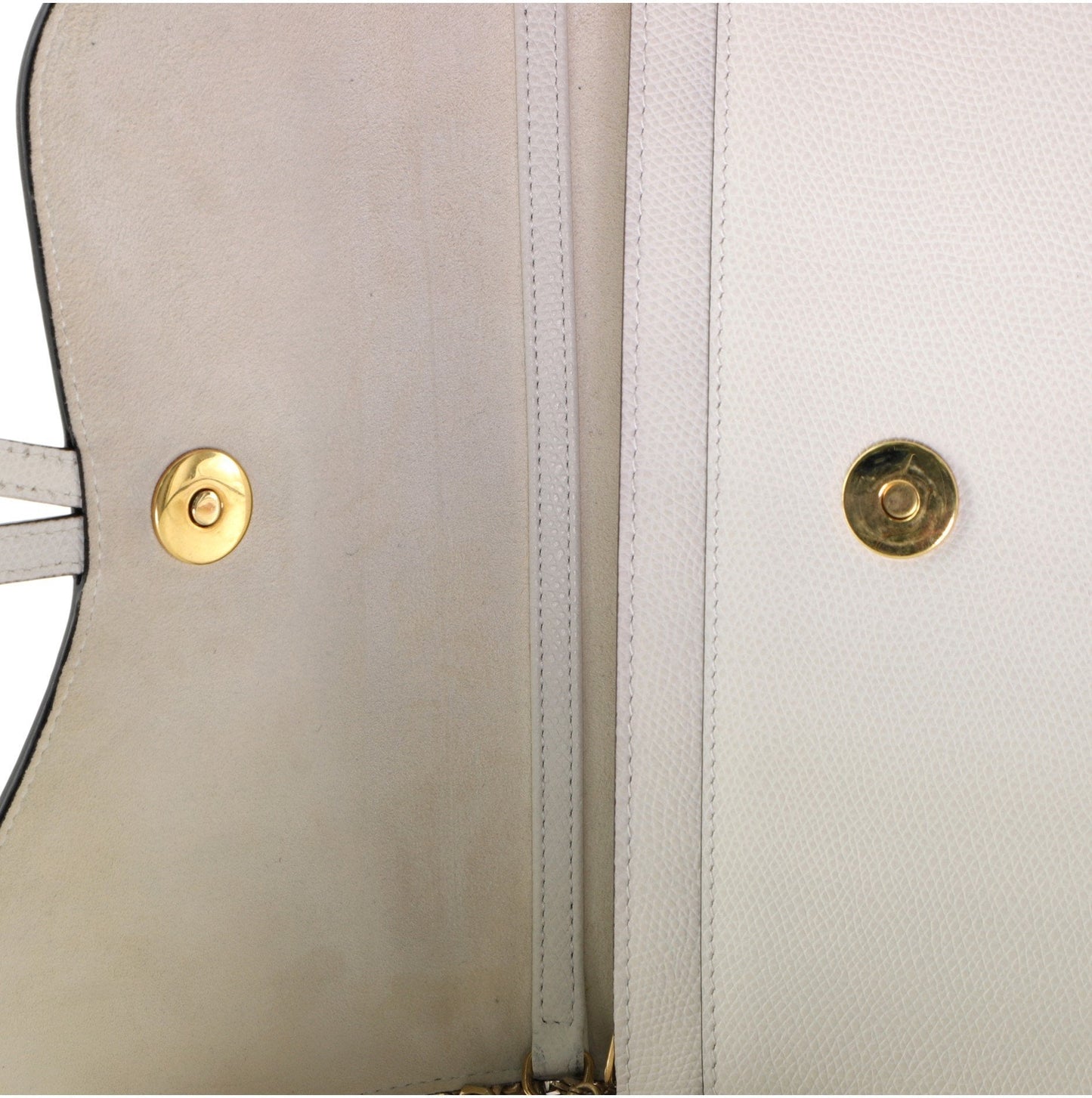 Saddle Chain Clutch Leather