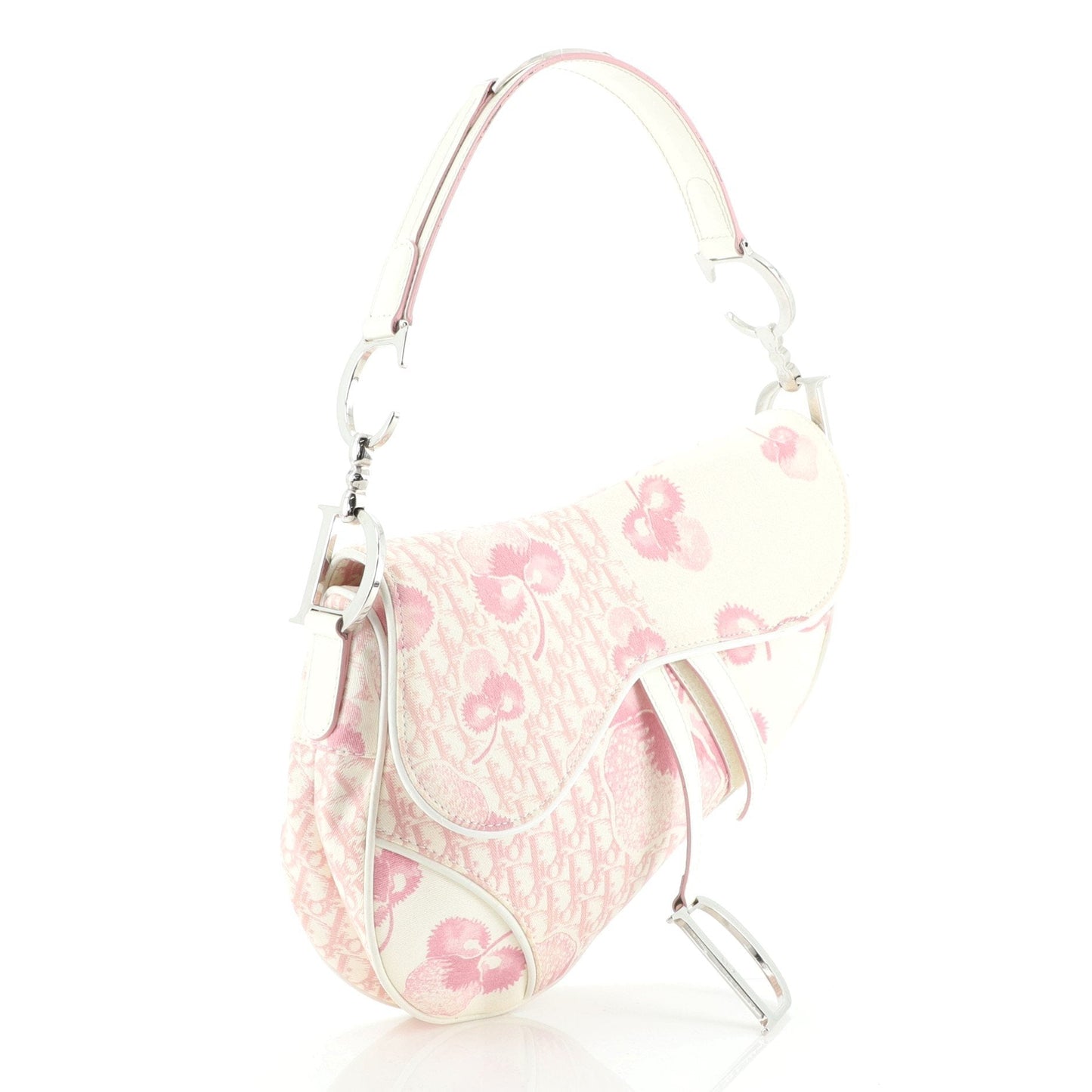 Vintage Saddle Bag Printed Canvas Medium