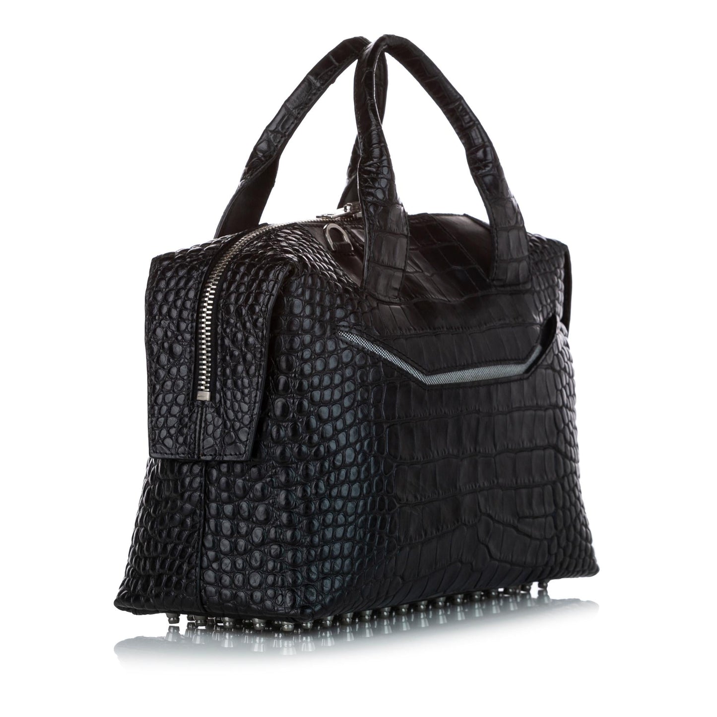 Alexander Wang Rocco Embossed Leather Satchel