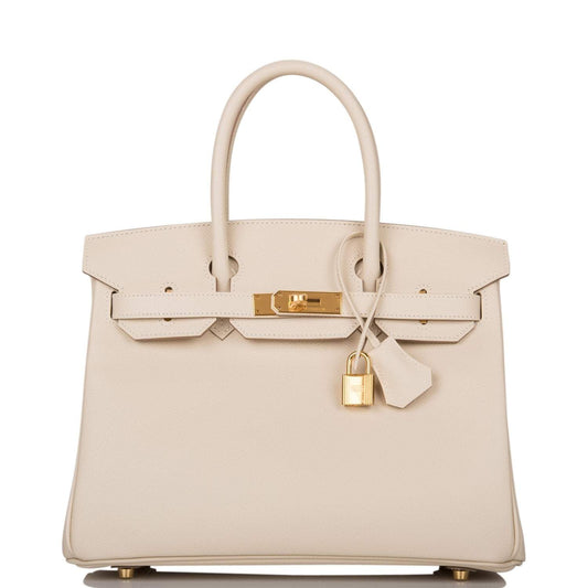 Hermes Craie Epsom Birkin 30cm Gold Hardware