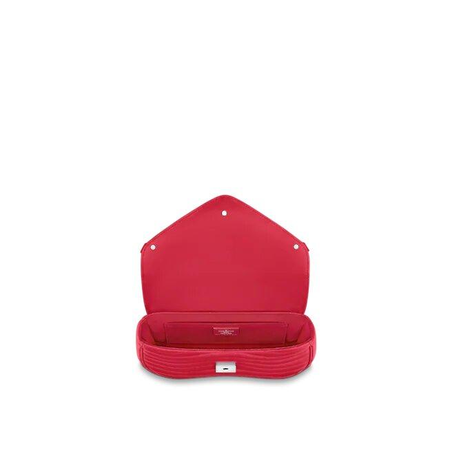 Louis Vuitton NEW WAVE CHAIN BAG MM Scarlet-red Ecarlate
