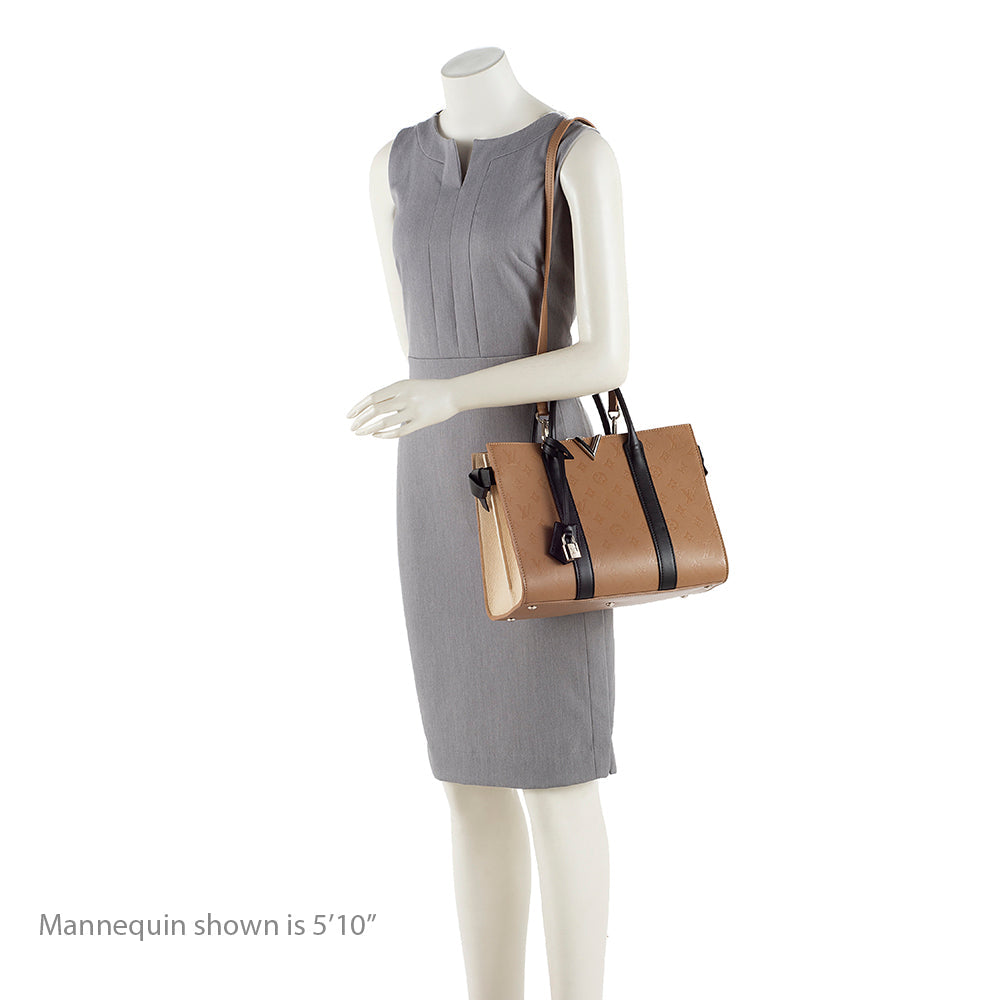 Louis Vuitton Cuir Plume Very MM Tote (SHF-16827)