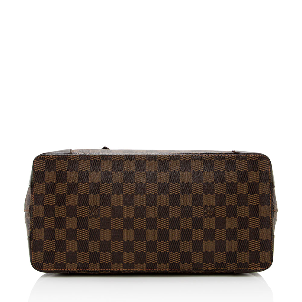 Louis Vuitton Damier Ebene Hampstead MM Tote (SHF-16598)