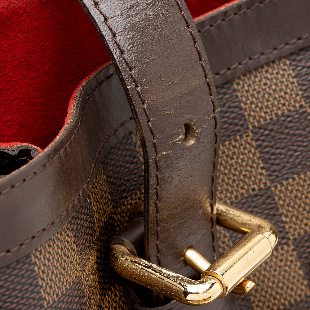 Louis Vuitton Damier Ebene Hampstead MM Tote (SHF-16598)