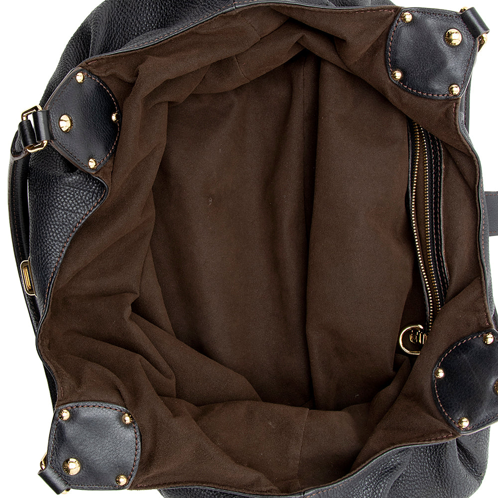 Louis Vuitton Mahina Leather L Hobo (SHF-17445)