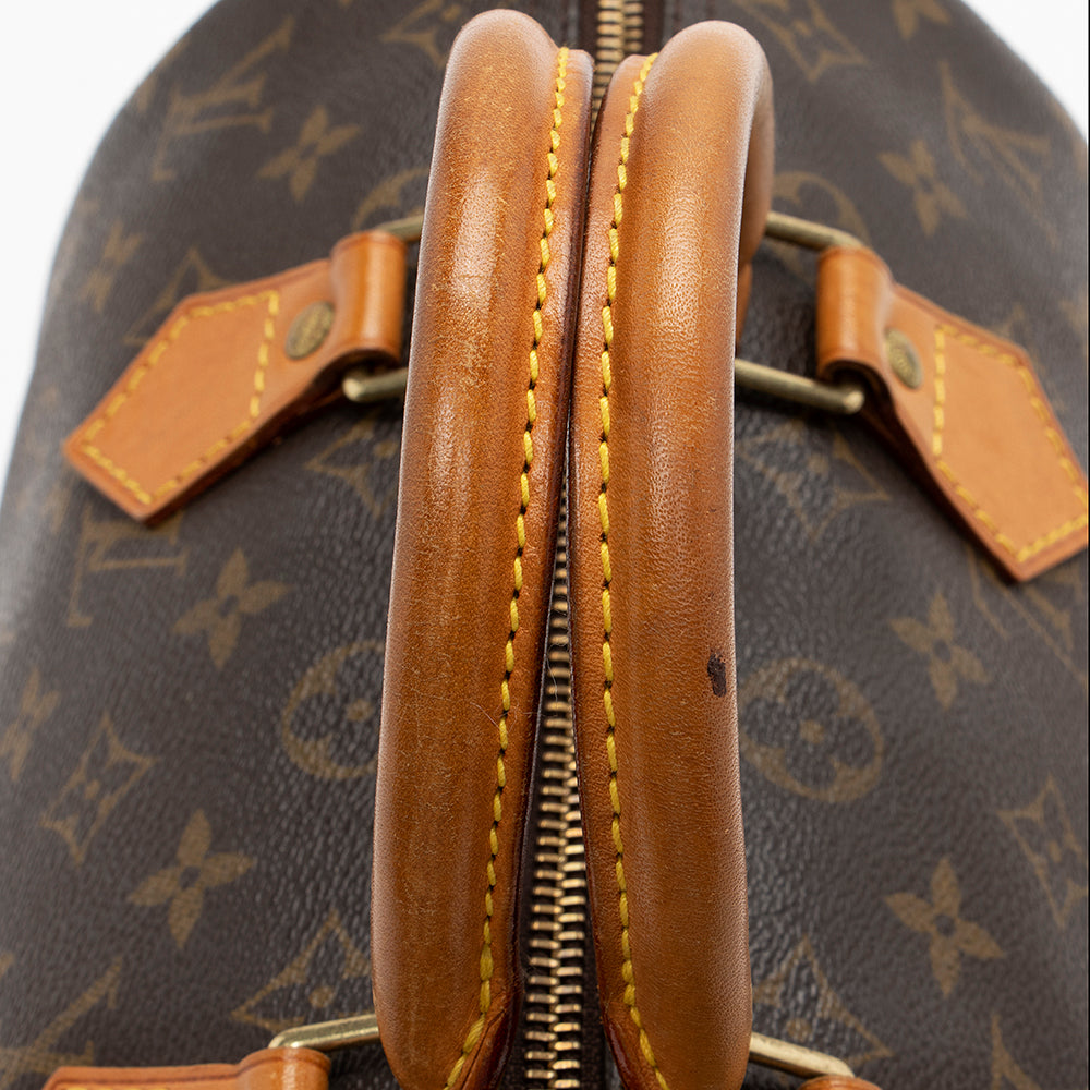 Louis Vuitton Monogram Canvas Speedy 30 Satchel (SHF-17133)