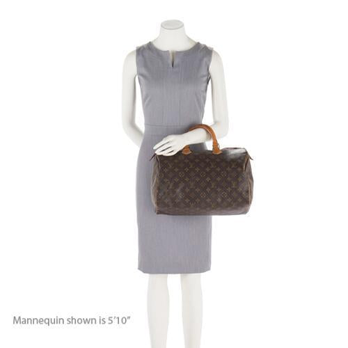 Louis Vuitton Monogram Canvas Speedy 35 Satchel (SHF-16687)