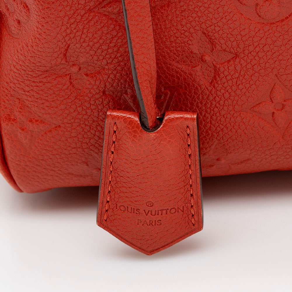 Louis Vuitton Monogram Empreinte Speedy Bandouliere 25 Satchel (SHF-16657)