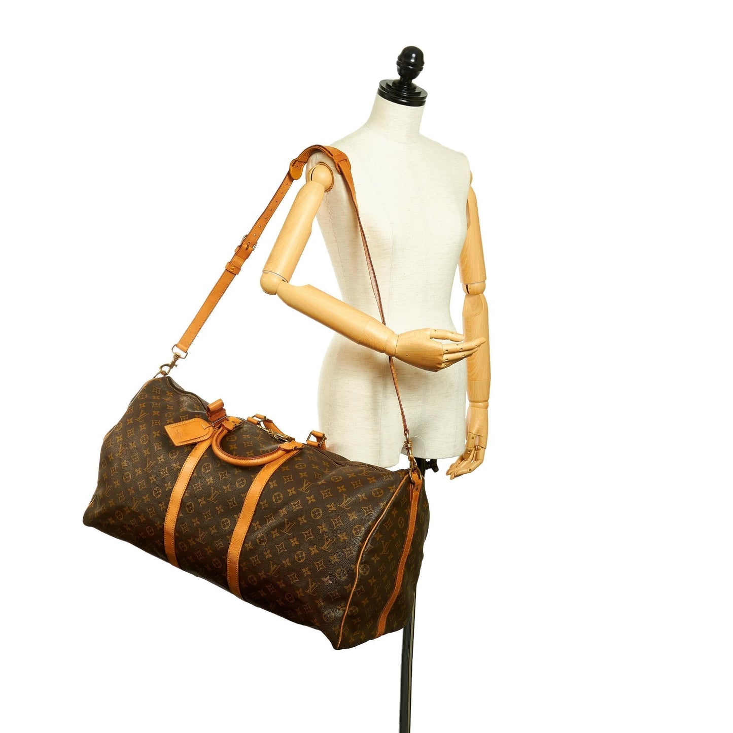 Louis Vuitton Monogram Keepall Bandouliere 60 (SHG-26992)