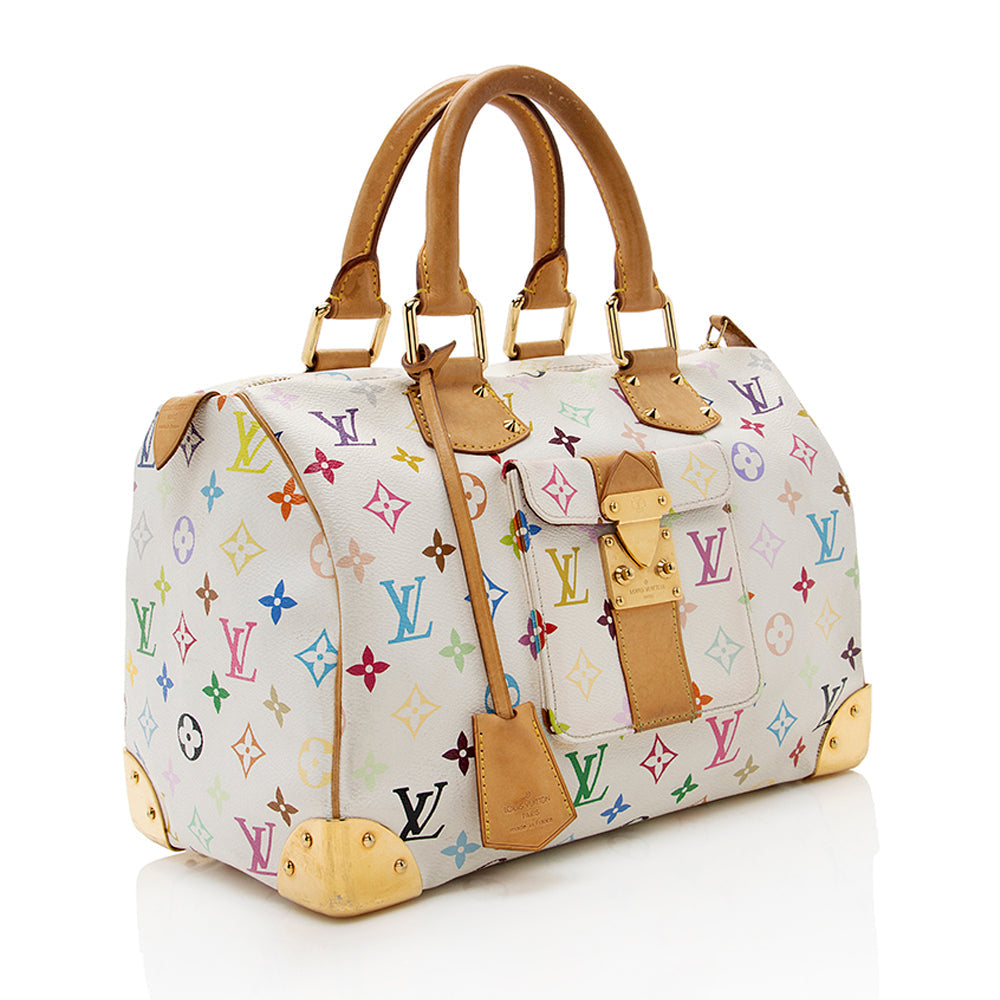 Louis Vuitton Monogram Multicolore Speedy 30 Satchel (SHF-18027)