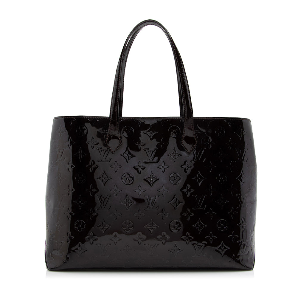 Louis Vuitton Monogram Vernis Wilshire MM Tote (SHF-16994)