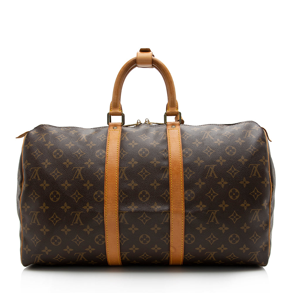 Louis Vuitton Vintage Monogram Canvas Keepall 45 Duffel Bag (SHF-16636)