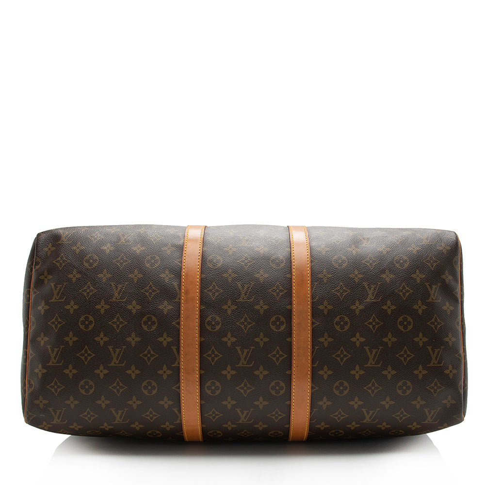 Louis Vuitton Vintage Monogram Canvas Keepall 55 Duffel Bag (SHF-16747)