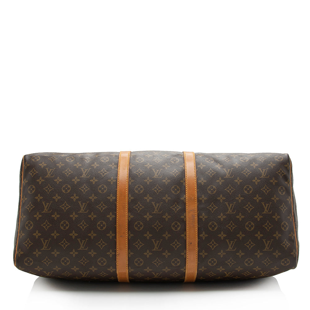 Louis Vuitton Vintage Monogram Canvas Keepall 60 Duffel Bag (SHF-16748)