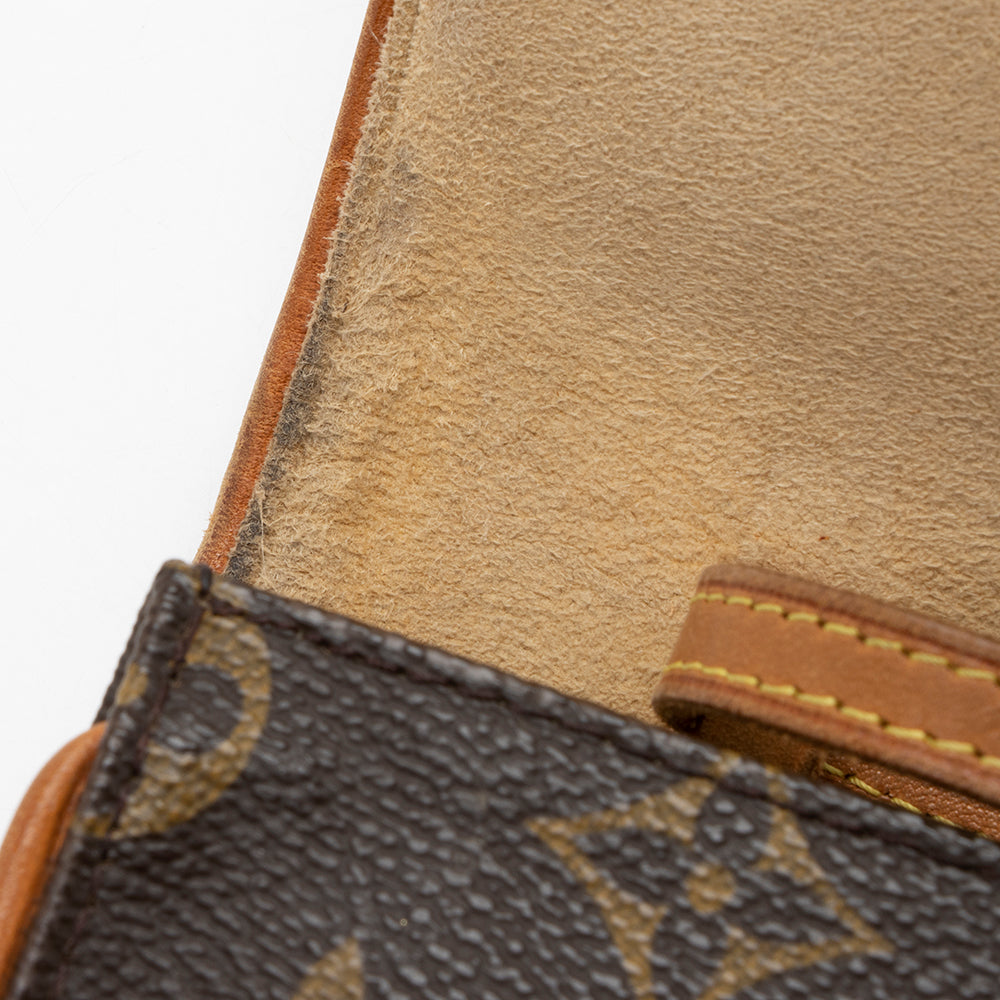 Louis Vuitton Vintage Monogram Canvas Pochette Twin GM Shoulder Bag (SHF-18031)
