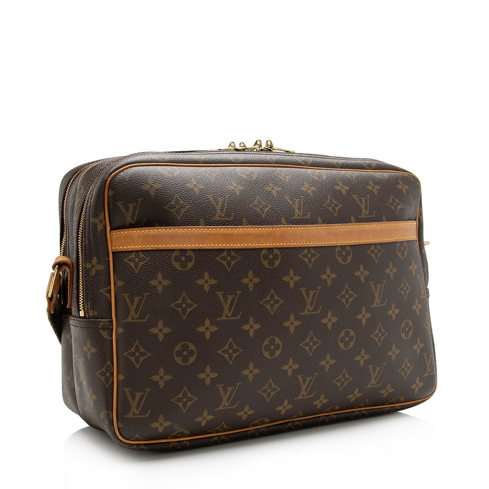 Louis Vuitton Vintage Monogram Canvas Reporter GM Messenger Bag (SHF-16343)