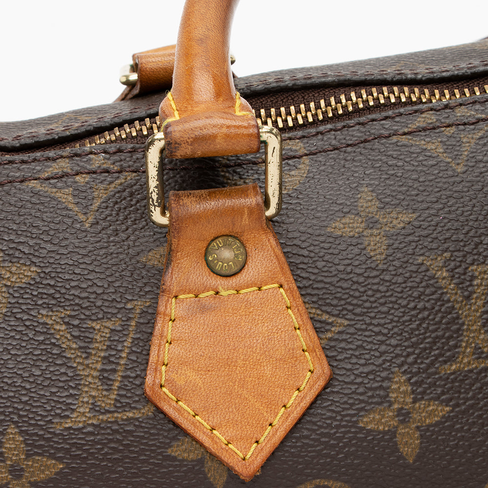 Louis Vuitton Vintage Monogram Canvas Speedy 25 Satchel (SHF-17555)